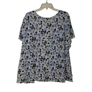 WHITE STAG Floral Blue Women's Top SIZE 4X